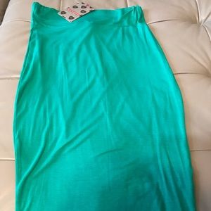 Green Pencil Skirt